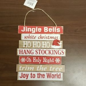 Christmas Phrases Wall Hanging